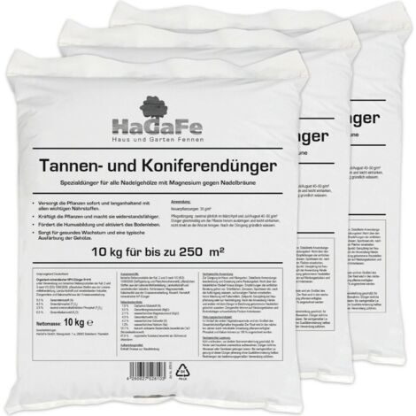 HaGaFe Tannendünger Koniferendünger Lebensbaumdünger Zypressendünger Dünger