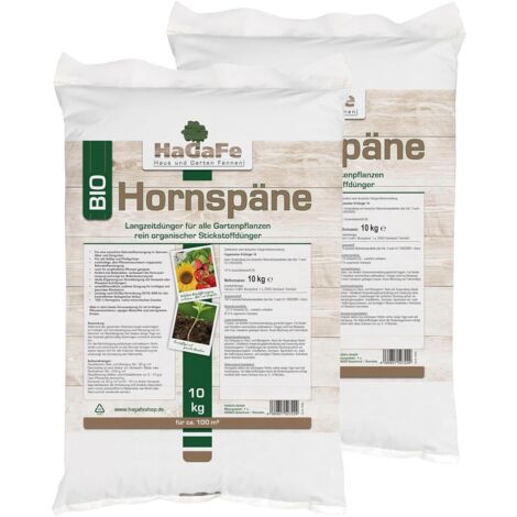 HaGaFe Bio Hornspäne, Gartendünger, Dünger, Gemüsedünger, Stickstoffdünger, rein organisch