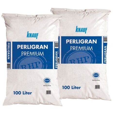 Knauf Perligran Premium Perlite 2-6mm, 2-fach gesiebt, für optimale Bodenbelüftung und Wasserführung