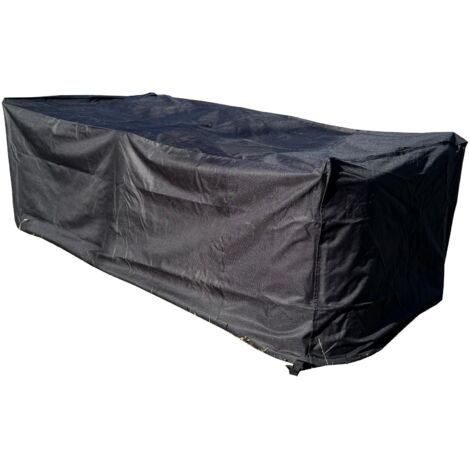 Premium Waterproof Table Garden Furniture Cover in Black (2.05m) (1/5)