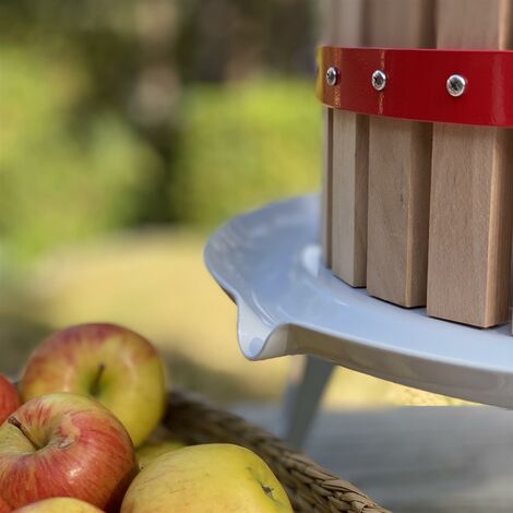 Deluxe Fruit and Apple Press (12 Litre) Pack with 2 Straining Bags, 2 Sets of Extension Blocks & 3 Handles