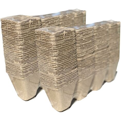 288 x 8cm Eco Square Fibre Biodegradable and Compostable Plant Pots (1/5)