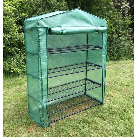 Extra Wide 4 Tier Reinforced Mini Greenhouse