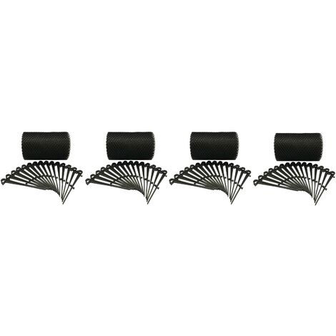 4 x 6m Rolls of Gutter Protection Mesh Guard with 60 Fixing Clips (24m x 17.5cm) (1/5)