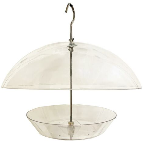 Hanging Bird Feeder with Integral Squirrel Baffle