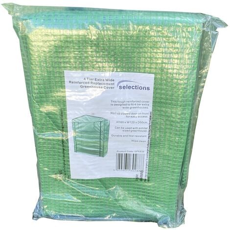 4 Tier Extra Wide Reinforced Replacement Greenhouse Cover