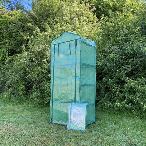 4 Tier Mini Greenhouse Re-inforced Replacement Cover (Set of 2)