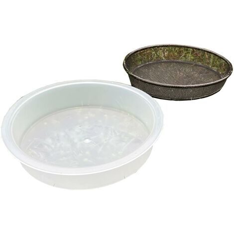 Bird Feeding Station Water Dish & Mesh Seed Dish Set (1/5)
