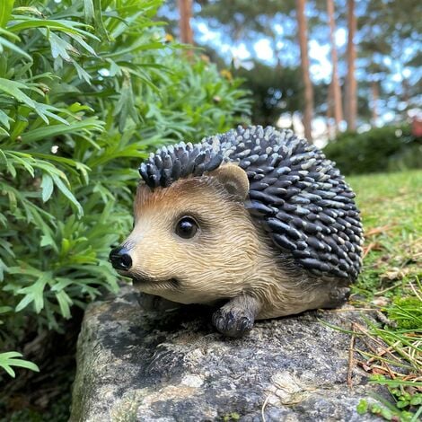 Hoglet Baby Hedgehog Resin Garden Ornament (Set of 2)