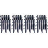 Set of 16 Plastic Wood Effect Lawn Edging Panels (27.5cm x 24cm)