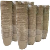 288 x 7cm Eco Round Fibre Biodegradable and Compostable Plant Pots