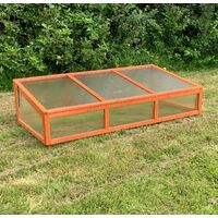 Polycarbonate Cold Frame for Large Wooden Raised Vegetable Bed Planter