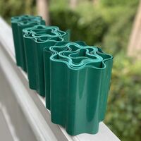 Flexible Lawn Edging - Green Plastic (9m x 15cm Roll) Pack of 6 Rolls