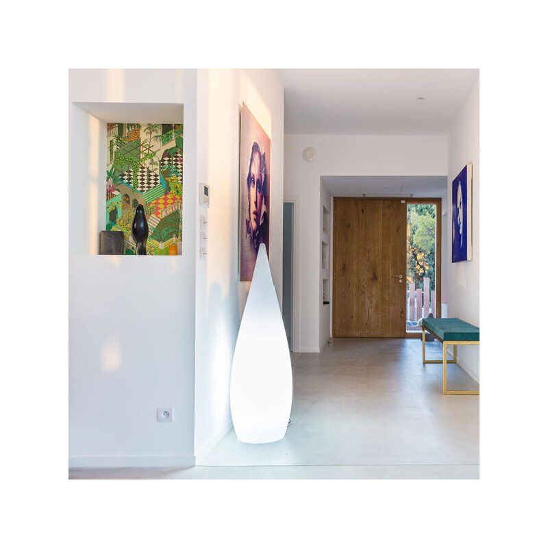 Lampione Da Terra LED Per Esterno STANDY - 150cm, Bianco, Attacco E27, Per Giardino E Terrazza