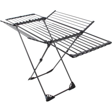 Stendibiancheria Pieghevole Kitchen Move UMEA 27m - Nero, Con Rotelle E Ganci - Foto 11