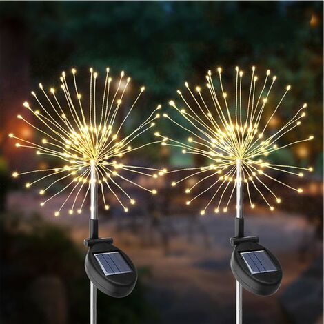 2 fari solari da piantare H97cm FIREWORKS SPIKE - Leroy Merlin
