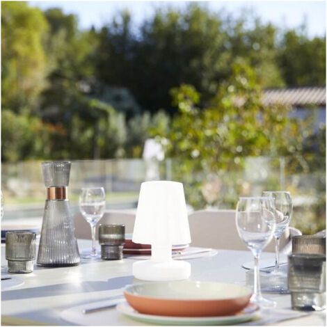 Mini lampada da tavolo wireless - LUMISKY - LADY MINI - H22 cm - Ricaricabile - LED bianco caldo