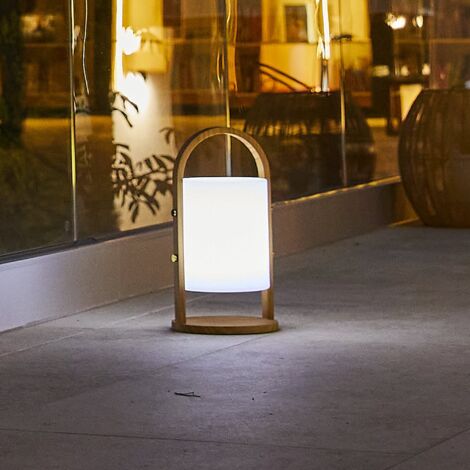 Lanterna da Esterno Stile Vintage, Lampada da Tavolo LED Senza Fili