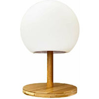 Lampada da tavolo Lumisky Luny Marrone 1,2 w Bambù