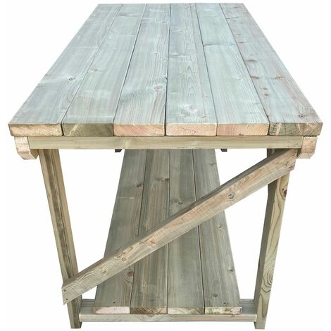 Wooden Super Heavy Duty Indoor / Outdoor Workbench, 3ft(90cm) Depth, 5ft(150cm) length