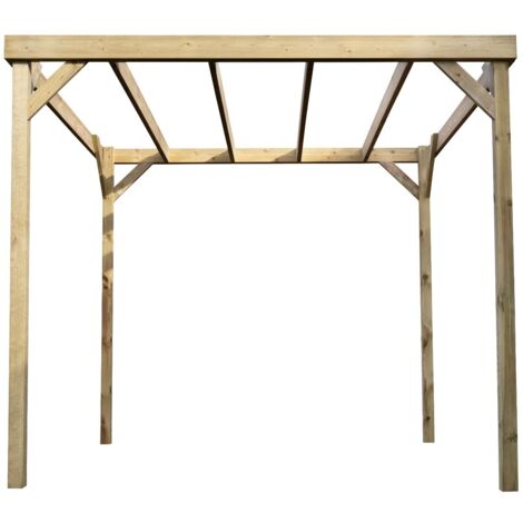 Box pergola, wooden diy kit , 1.8m x 2.4m (Natural finish)
