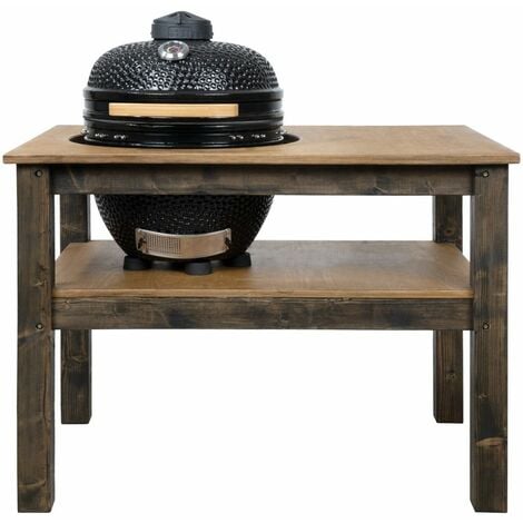 Grill Table, BBQ Kitchen Space for Kamado Bono Minimo (L-120cm W-80cm H-88cm)
