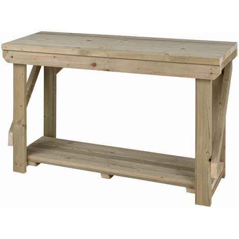 Indoor/outdoor workbench pressure treated station (H-90cm, D-64cm, L-120cm)