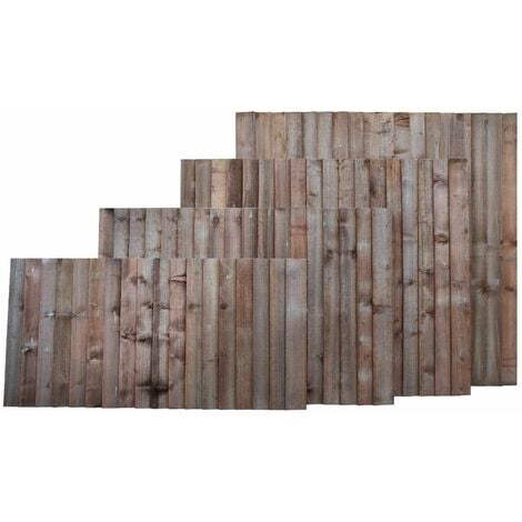 6ft x 2ft FEATHEREDGE CLOSEBOARD PANELS ***PACK OF 10*** 