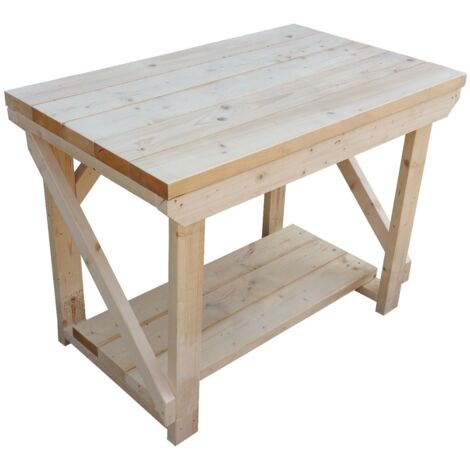 Wooden Super Heavy Duty Indoor / Outdoor Workbench, 4ft (120cm)