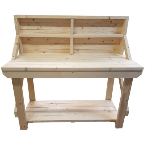Acorn Wooden Workbench 8ft (240cm length) With back panel