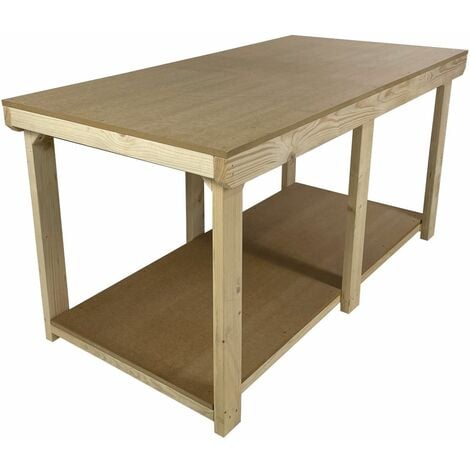 Wooden MDF Top Wide Workbench (3ft x 5ft)