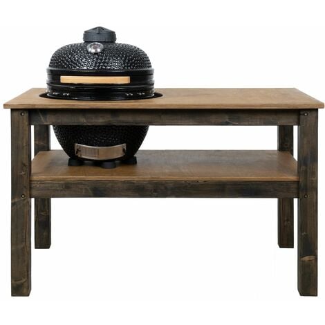 Grill Table, BBQ Kitchen Space for Kamado Bono Media (L-160cm W-90cm H-88cm)