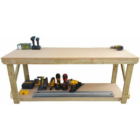 MDF top workbench (H-90cm, D-70cm, L-210cm)