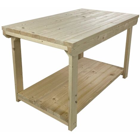 Rotem Wooden Kiln-Dry Workbench, 3ft(90cm) Depth, 6ft(180cm) length