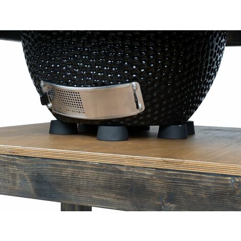 Grill Table with Wheels, BBQ Kitchen Space for Kamado Bono Minimo
