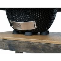 Grill Table with Wheels, BBQ Kitchen Space for Kamado Joe Classic I (L-160cm W-90cm H-88cm)