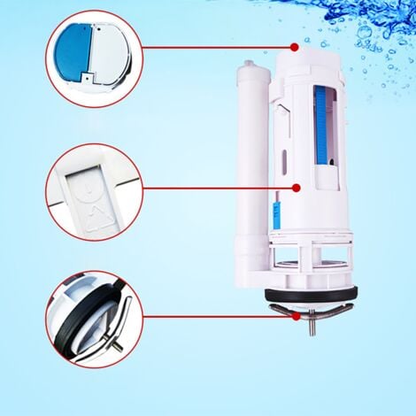 WC floor water inlet valve connection double button double flush 21 cm - Sunny