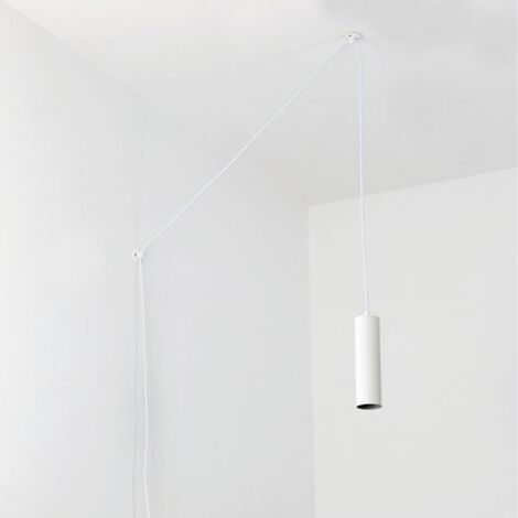 Minimalistische Pendelleuchte mit Kabel und Stecker „Rim“ - GU10