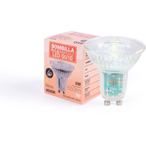 EUROLITE Set PAR-16 Spot sil + GU-10 230V COB 1x3W LED 6000K Onlinesho
