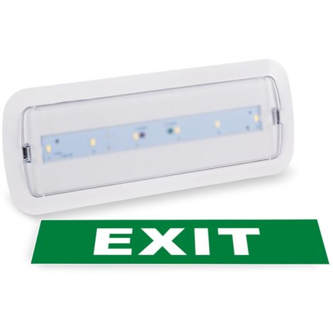 Vsafety Türschild „Nur Exit“ – Selbstklebend, Vinyl, 300x100 Mm, Schwarz, Für Allgemeine Türen