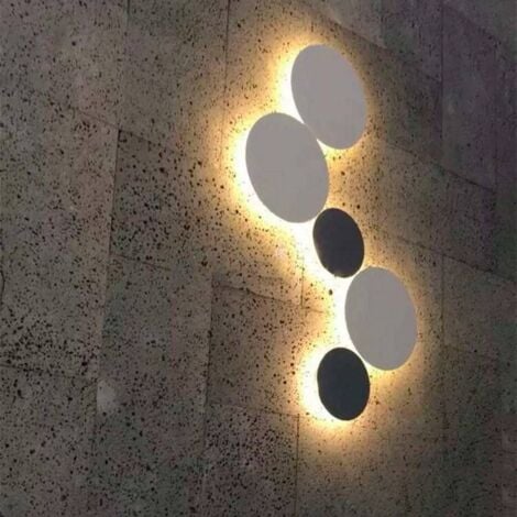 Eclipse" runde Wandleuchte 9W - Samsung Chip - Warmes Licht -