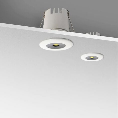 Downlight LED Mini 3W Einbau LED Low UGR 40x32,1mm Lichtfarbe Warmweiß  2700K,Farbe Weiß