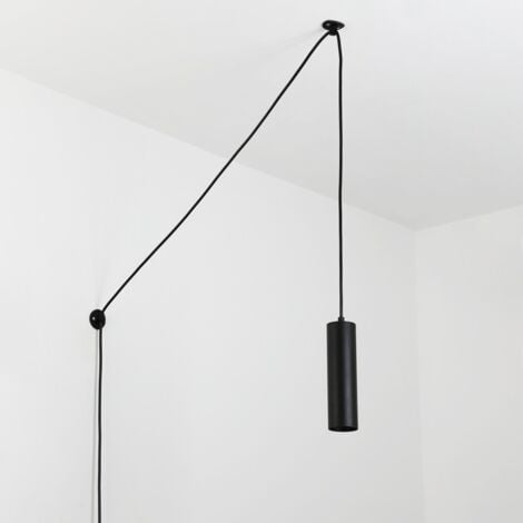 Minimalistische Pendelleuchte mit Kabel und Stecker „Rim“ - GU10