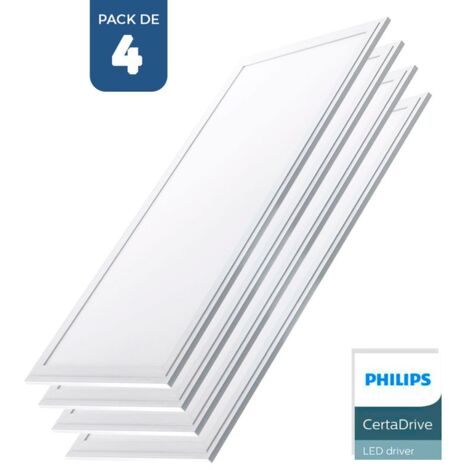 4er Pack x Slim LED Panels 120x30cm - Philips Treiber - 44W -