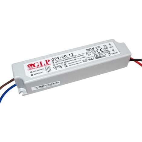 GLP LED Netzteil Transformator - 12V 60W 5A - geeignet für 12V LED Bel 
