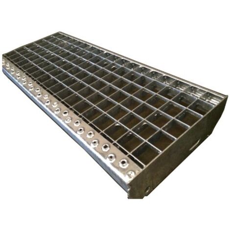 Marche Caillebotis acier galvanisé - 900 x 270 mm