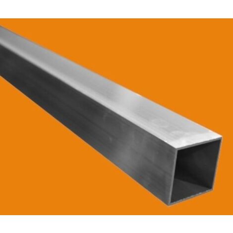 Tube carré aluminium 6060 - 2 metres, Dimension - 40 x 40 mm, Epaisseur 4 mm