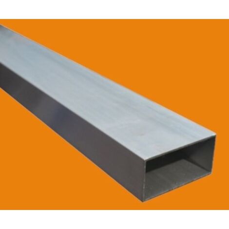 Tube aluminium rectangulaire 6060 - 3 metres, Dimension - 80 x 40 mm, Epaisseur 3 mm