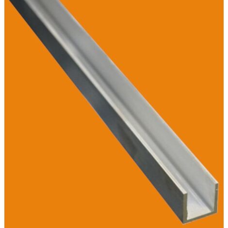 Profilé aluminium U 6060 brut - 1 metre, Dimension - 40 x 40 x 40 mm, Epaisseur 4 mm