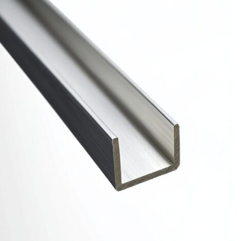 Profilé aluminium U 6060 brut - 4 metres, Dimension - 40 x 60 x 40 mm, Epaisseur 4 mm